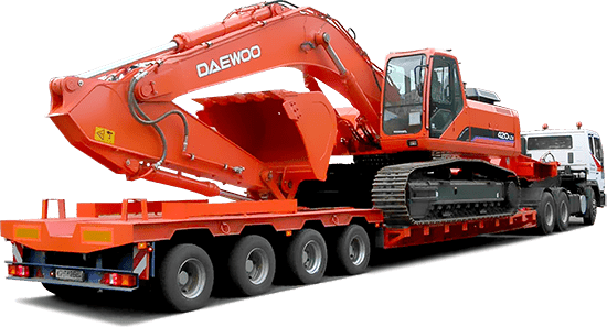 аренда трала для перевозки экскаватора