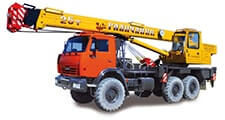 Автокран вездеход 25 тонн